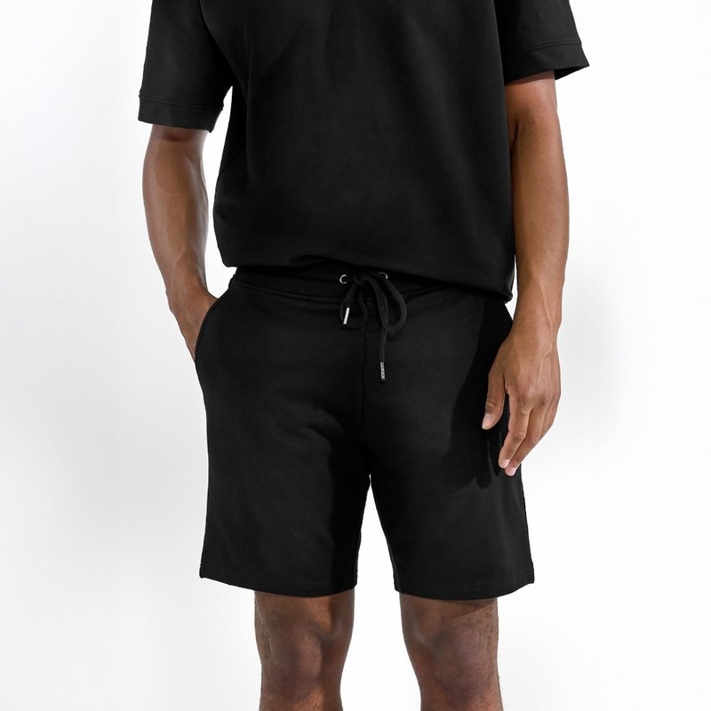 Bread & Boxers Lounge Short 男用纯有机棉短裤 - 黑 - 男士短裤 - 棉．麻 黑色