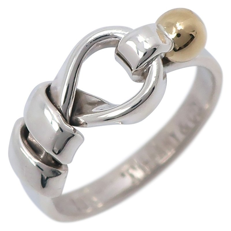 [日本直送] Tiffany & Co. 爱情结戒指 7 号 925银x K18YG 约 2.7 克 女款 [二手] - 戒指 - 银 银色