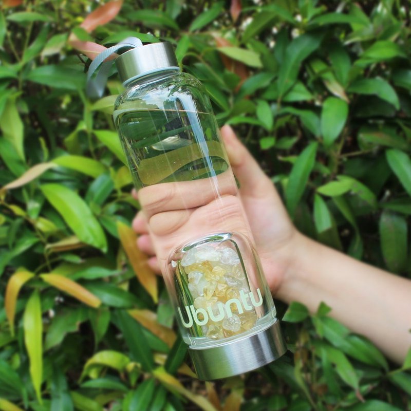UBUNTU | 水晶水瓶 | 让水回到 最原始的状态 薄荷绿 - 水瓶/水壶 - 玻璃 绿色