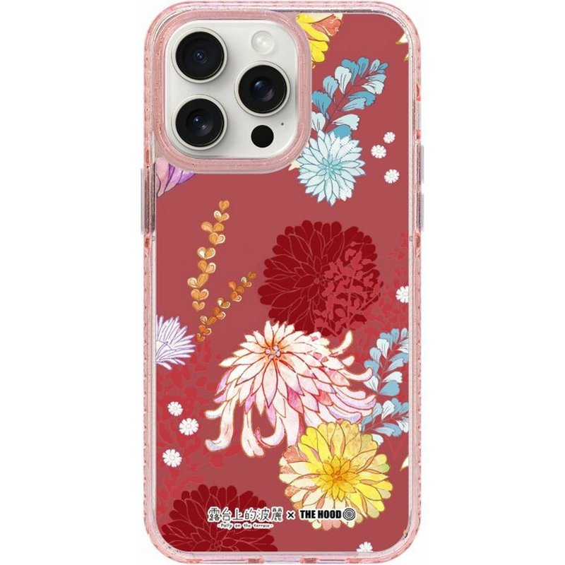 露台上的波丽绯红色 iPhone 16 Samsung S25 气垫标准手机壳 - 手机壳/手机套 - 塑料 多色