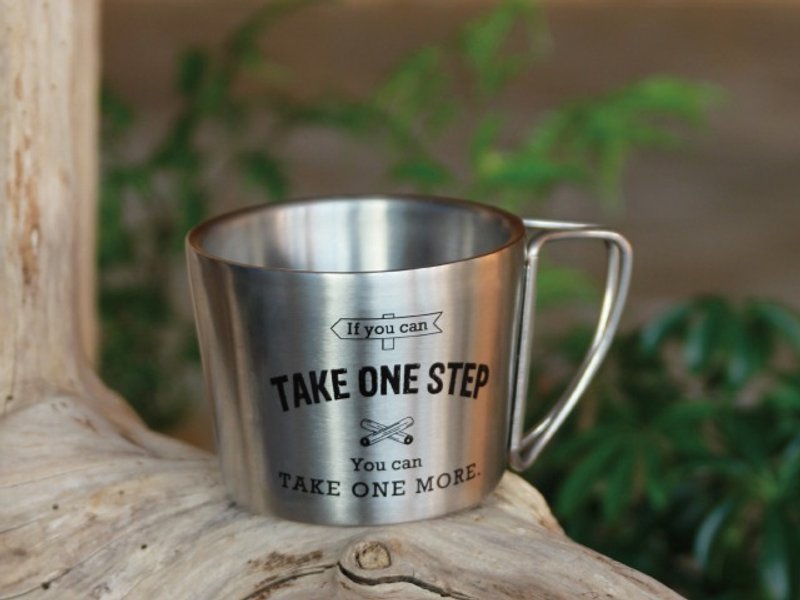 SUSS-日本 双层不锈钢便携握把可折咖啡杯(前进款)-适合生日礼物 - 咖啡杯/马克杯 - 其他金属 灰色