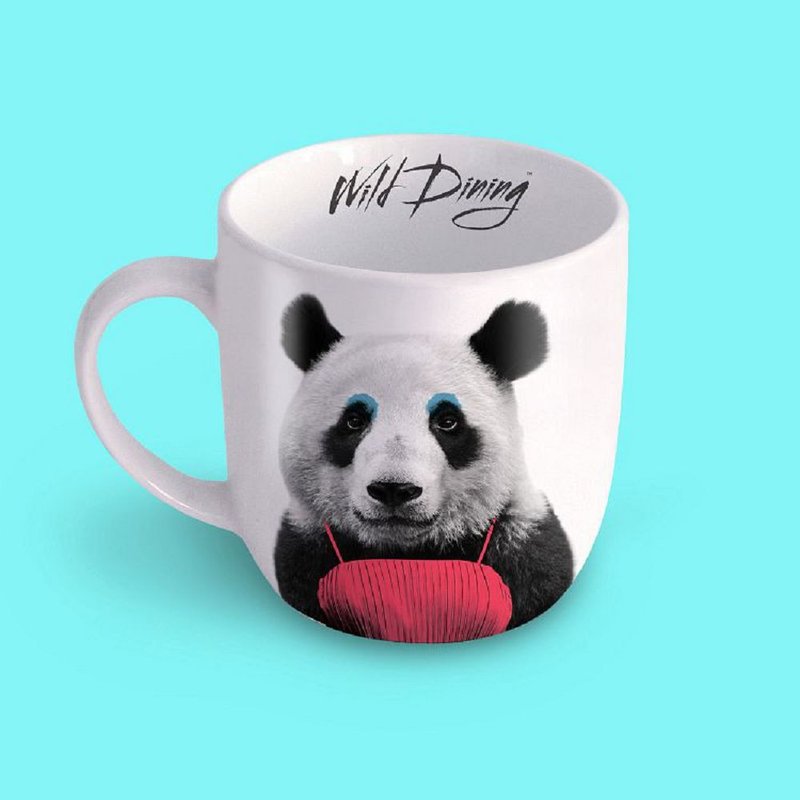 英国 Mustard 动物马克杯 - 猫熊 - 咖啡杯/马克杯 - 瓷 多色