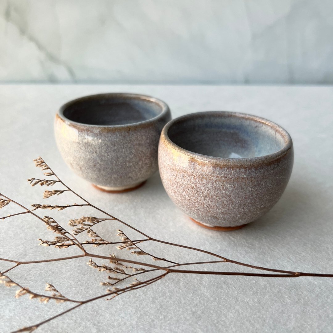 白惑星。手工小茶杯 陶杯 茶杯 お汤吞 茶具 陶艺茶器 教师节礼物 - 茶具/茶杯 - 陶 白色