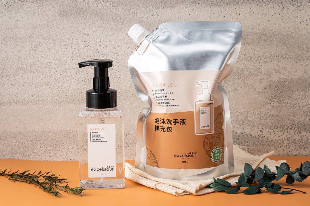 安身定气 补充包 天然植物精油慕斯泡沫洗手液 - 洗手用品 - 环保材料 卡其色