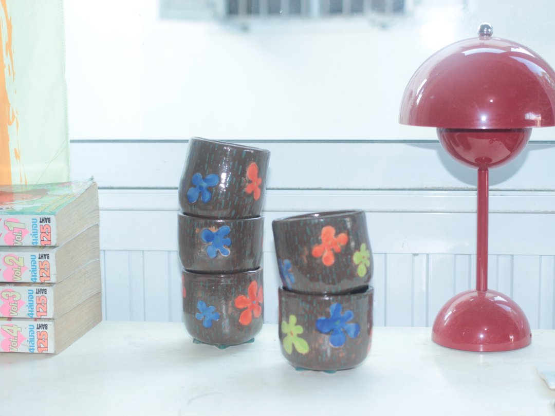 可可杯 - 花瓶/陶器 - 陶 咖啡色