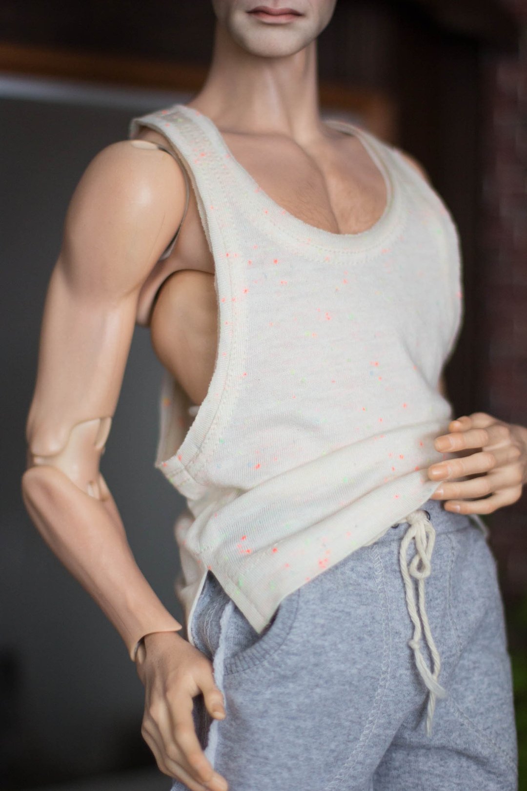 Bjd doll 1/3 male tank top (Dollshe doll) 70cm, 70+ - 其他 - 棉．麻 多色