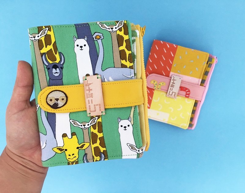 *瞧瞧看 中夹&护照套* - 皮夹/钱包 - 棉．麻 绿色