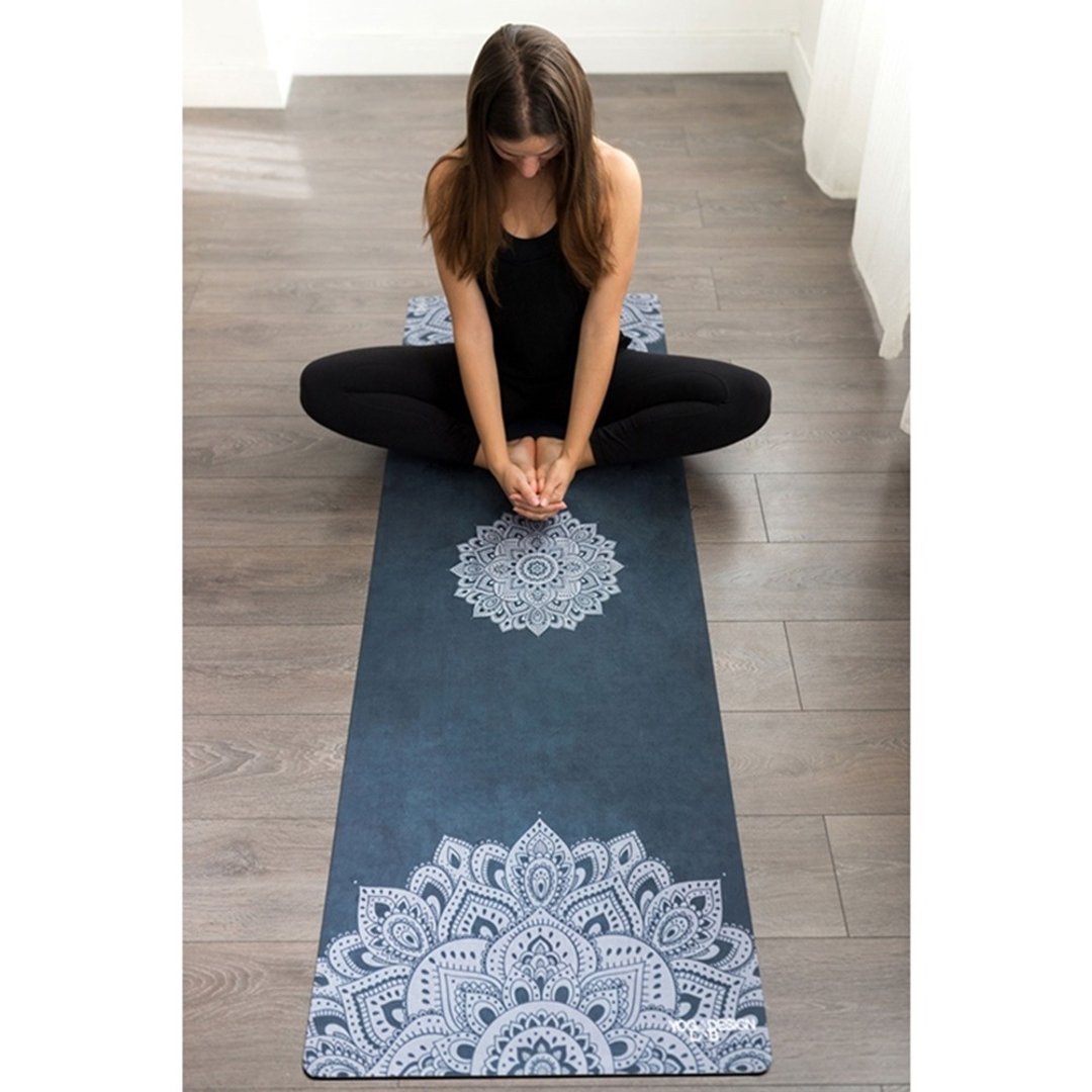 【Yoga Design Lab】Combo Mat 天然橡胶瑜珈垫3.5mm - Sapphire - 瑜珈垫 - 其他材质 蓝色