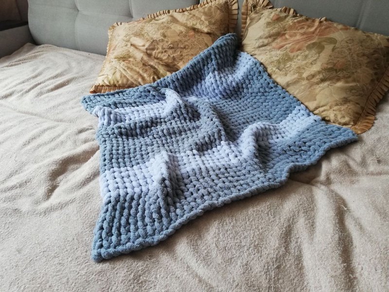 Baby boy blanket warm newborn throw expecting mom gift 被子 - 婴儿床上用品 - 聚酯纤维 灰色