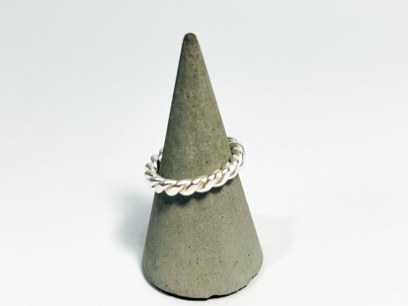 麻花戒【RSB1014】纯银手工戒.男戒.女戒.对戒 - 戒指 - 纯银 银色