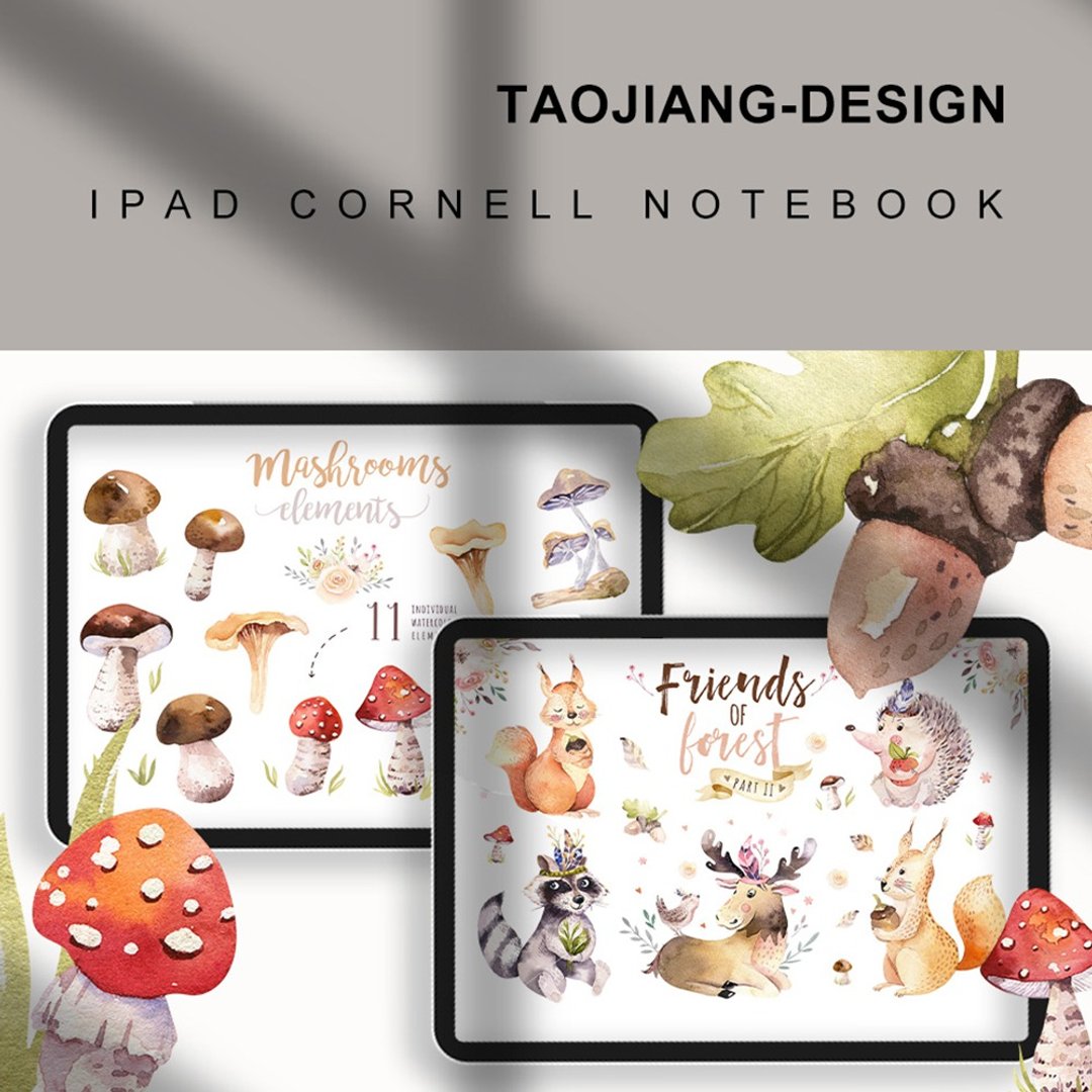 森林伙伴 电子手账素材贴纸 notability/goodnotes IPAD笔记素材 - 电子手帐及素材 - 其他材质 