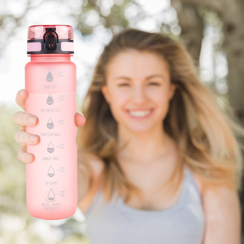Oasis Tritan 弹盖刻度运动水瓶 1000ml - 水瓶/水壶 - 环保材料 多色