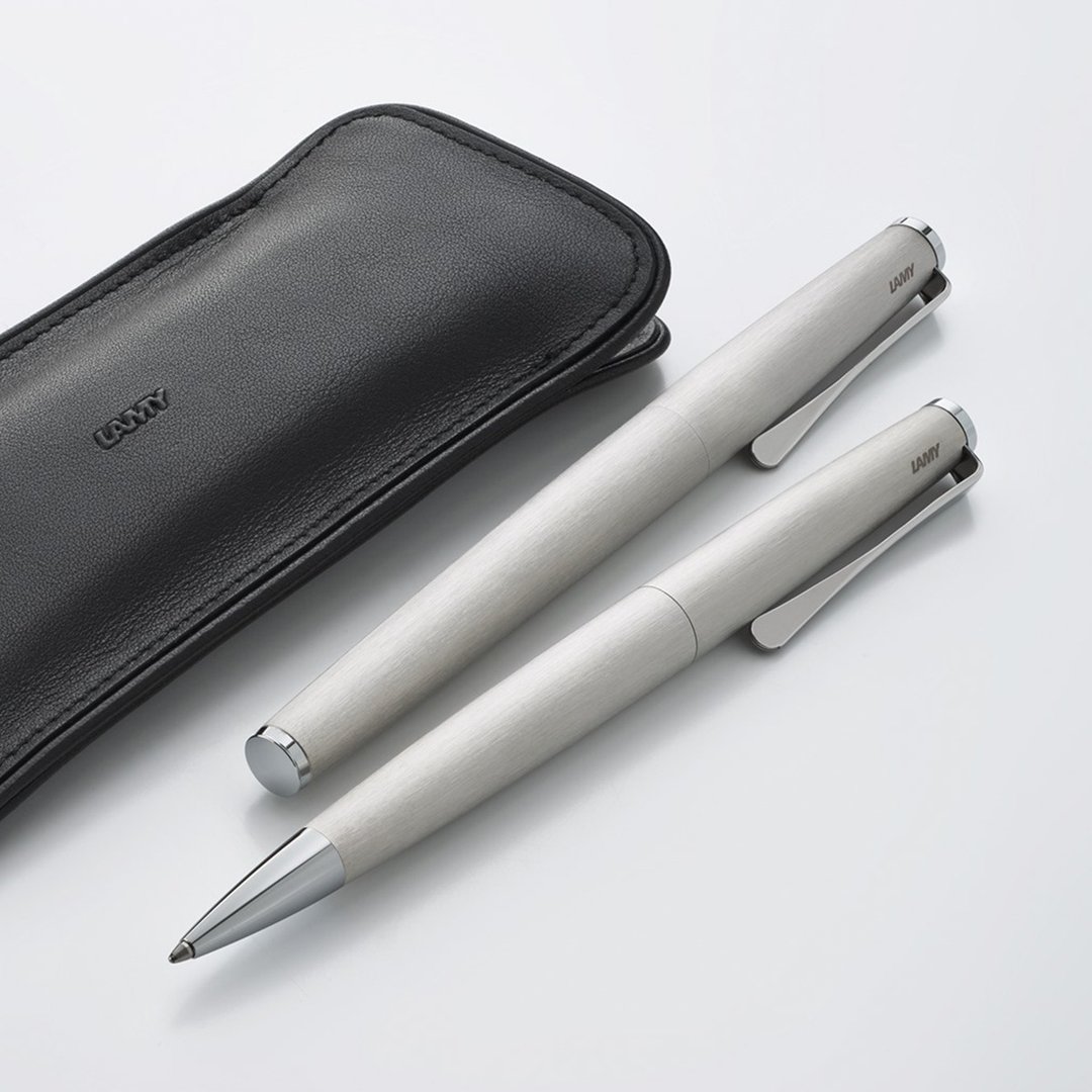 【雷雕刻字】LAMY 钢珠笔 / studio 系列  - 65 刷纹 - 钢珠笔 - 铝合金 银色