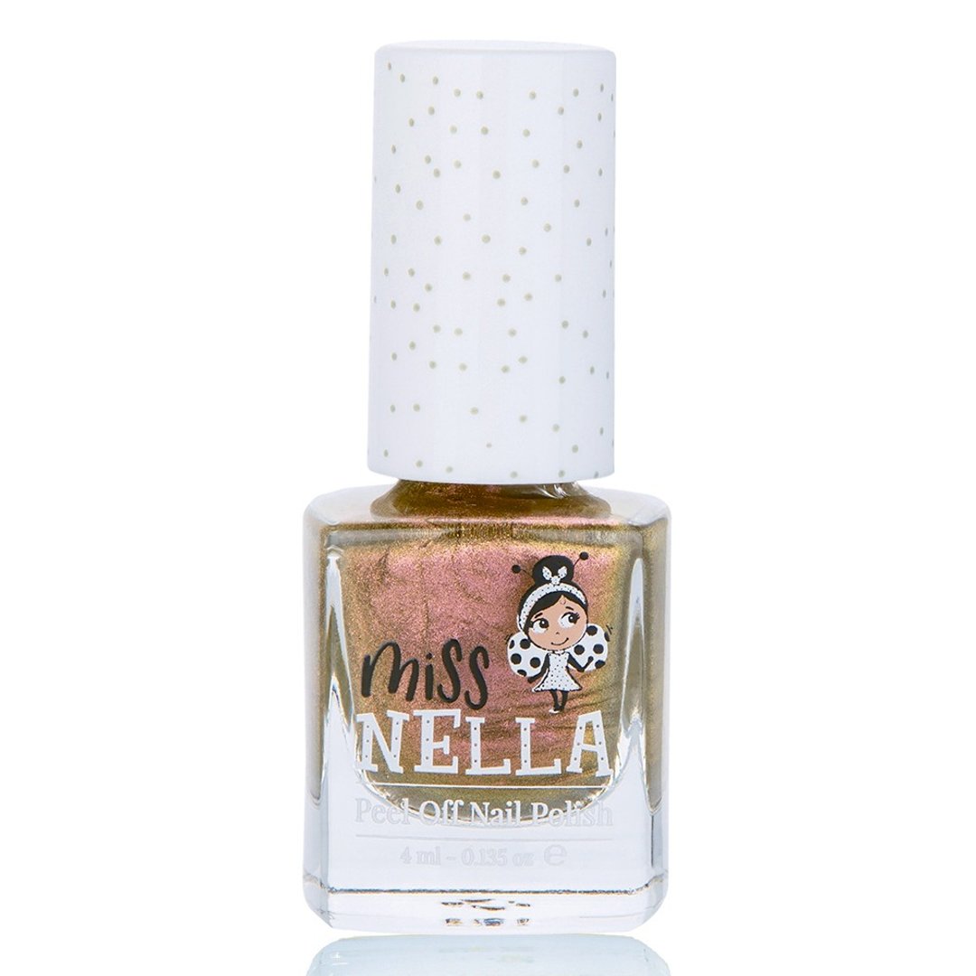 英国【Miss NELLA】儿童水性可撕式安全指甲油 - 金属玫瑰 MN36 - 指甲油/指甲贴 - 其他材质 金色