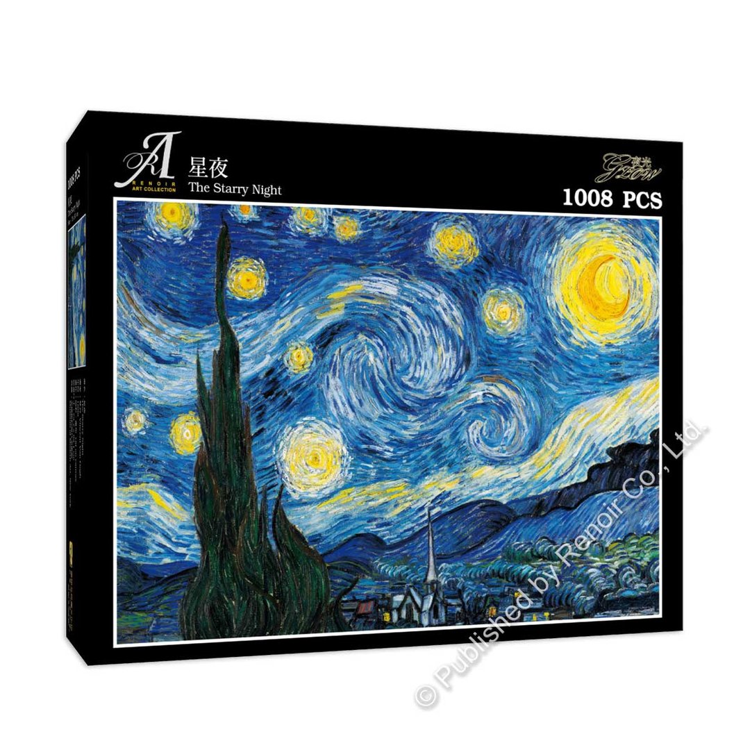 雷诺瓦拼图文化坊/星夜/1008片拼图/梵谷/夜光 - 拼图 - 纸 