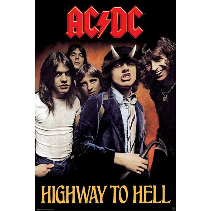 【AC/DC】Highway To Hell 地狱直达车专辑封面海报 - 海报/装饰画/版画 - 纸 多色