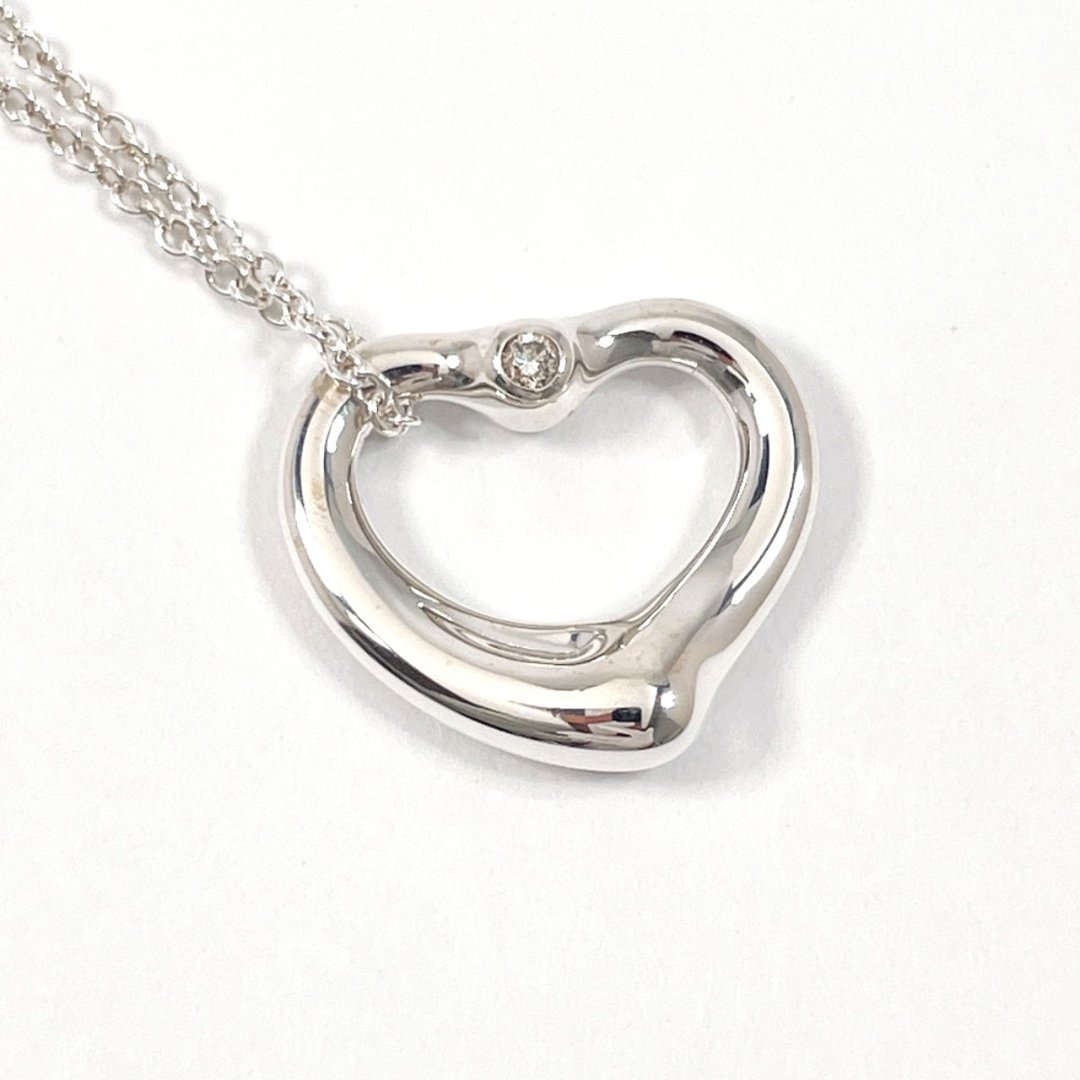 [日本直销，二手，状况良好] Tiffany & Co. 项链，Open Heart，Elsa Peretti，925银/钻石，全新精加工 - 项链 - 纯银 银色