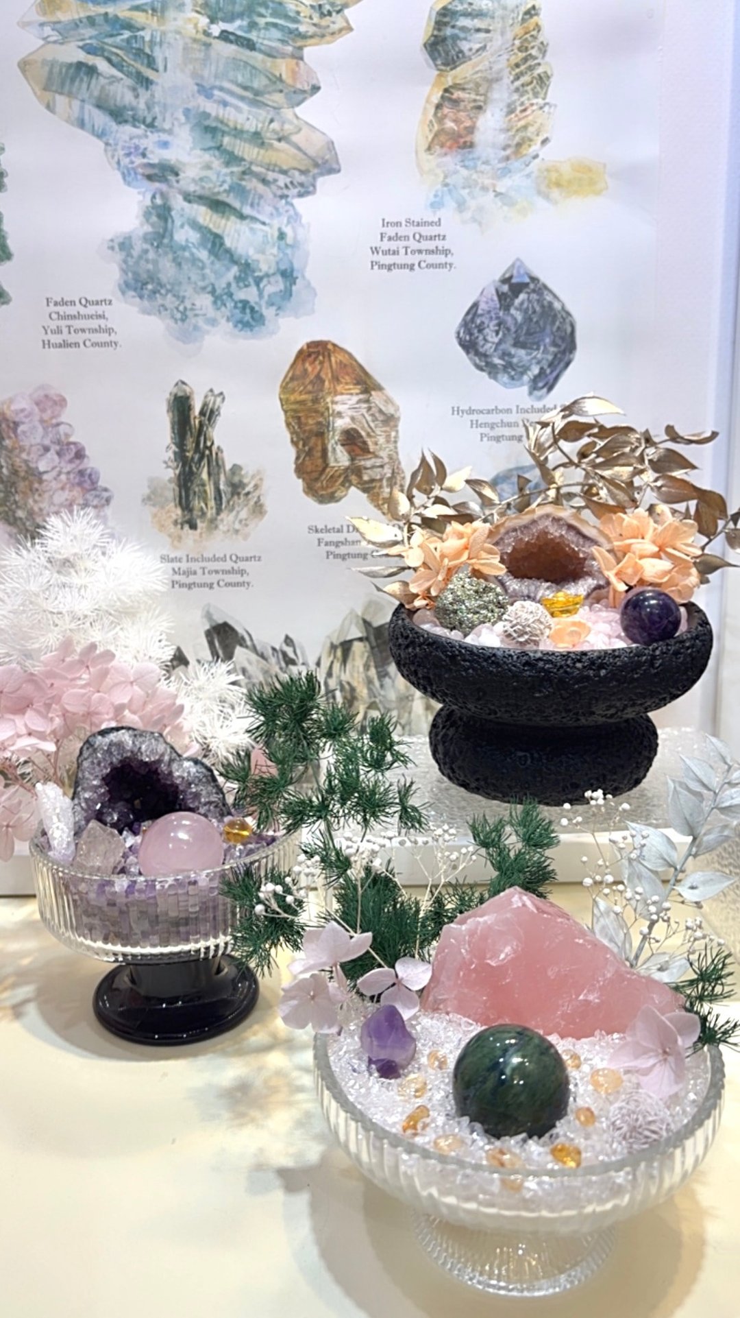 双人优惠折 300  矿石盆栽 马年 水晶 心灵 含解牌与盆栽 - 植栽 - 宝石 