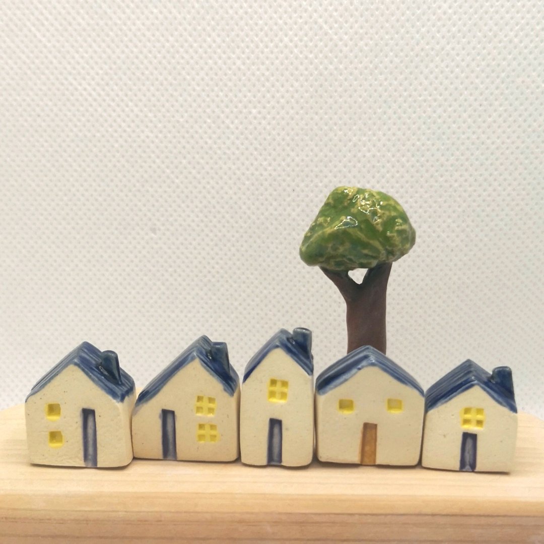 梦想小屋 - 陶土系列 H1 - 摆饰 - 陶 蓝色