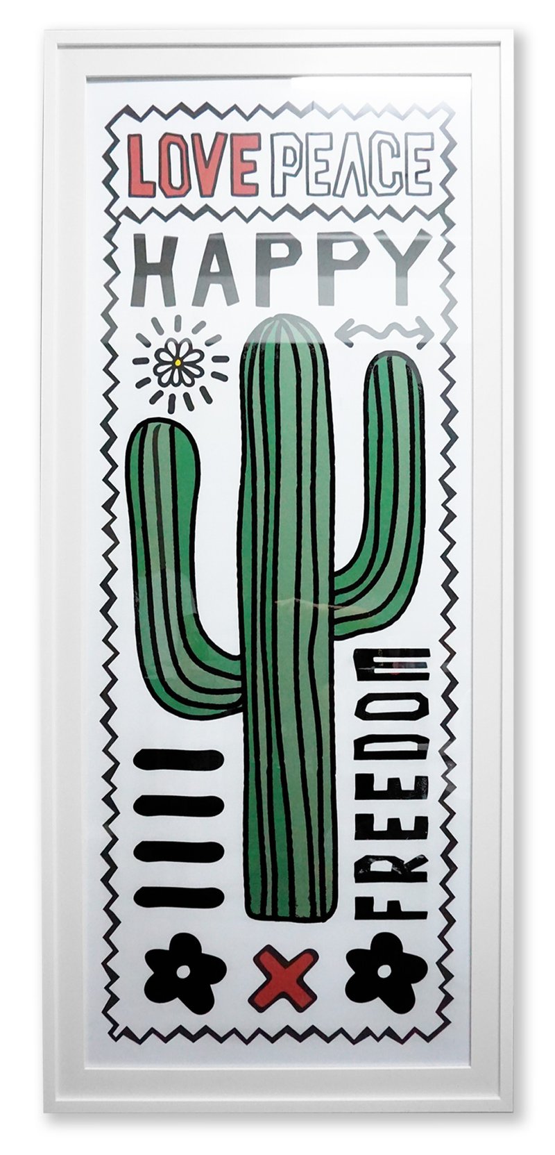 Cactus print (frame not included) - 海报/装饰画/版画 - 纸 白色