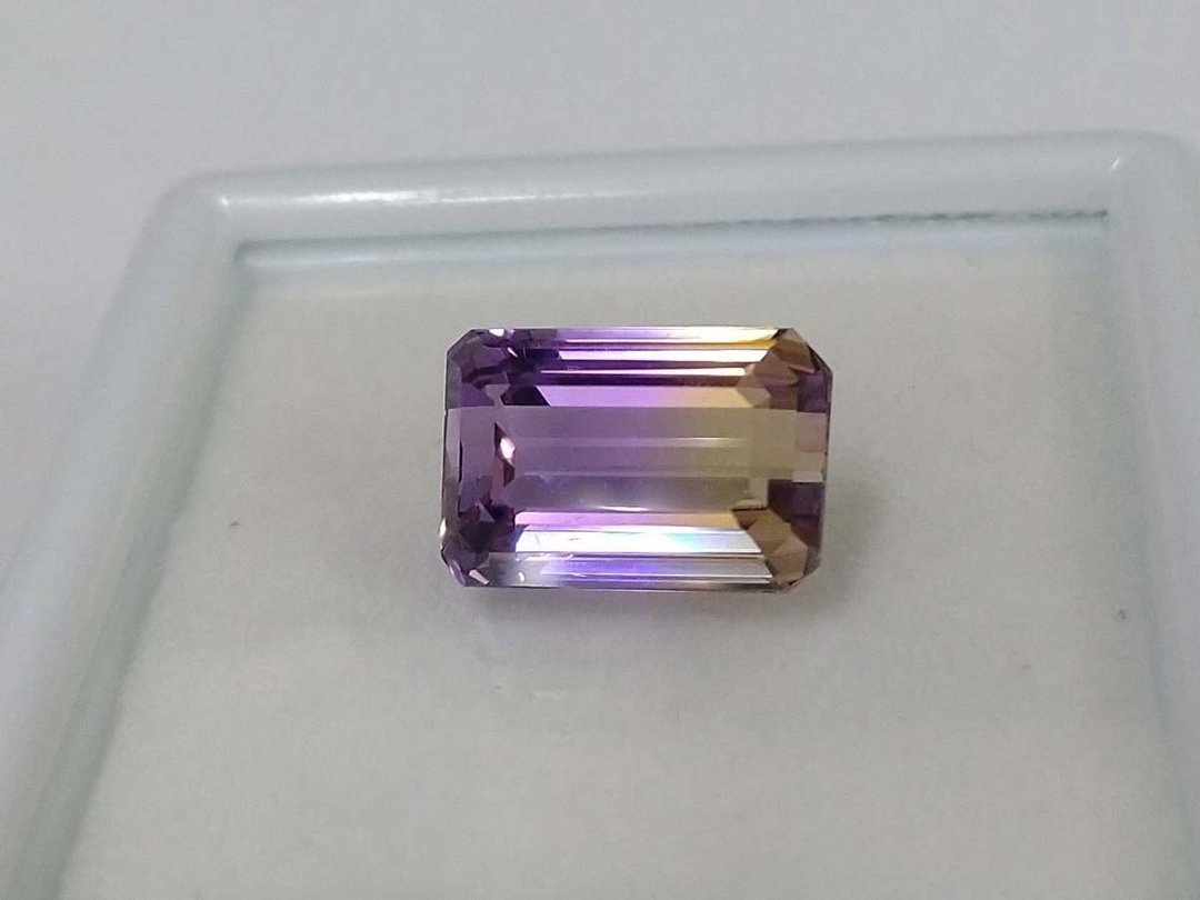 天然双色紫水晶 礼物或生日戒指 - 其他 - 宝石 绿色