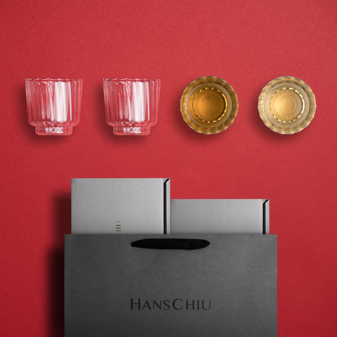 【毕业礼物】明月茶杯四件组/ 清酒杯新居送礼推荐 - 茶具/茶杯 - 玻璃 透明