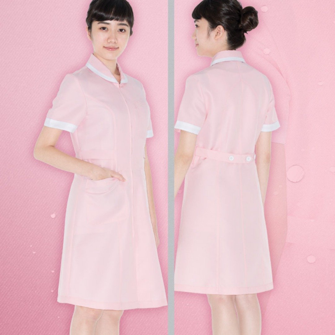 多色纳米抗菌护士裙医美诊所制服长裙ND6804 - 洋装/连衣裙 - 聚酯纤维 多色