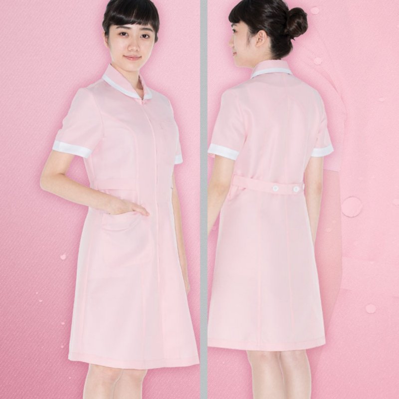 多色纳米抗菌护士裙医美诊所制服长裙ND6804 - 洋装/连衣裙 - 聚酯纤维 多色