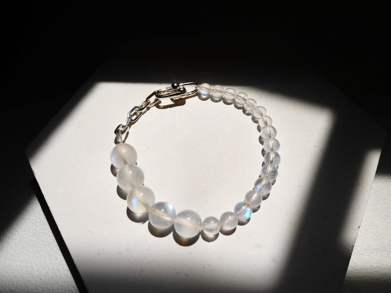 月亮石手链 - 手链/手环 - 纯银 