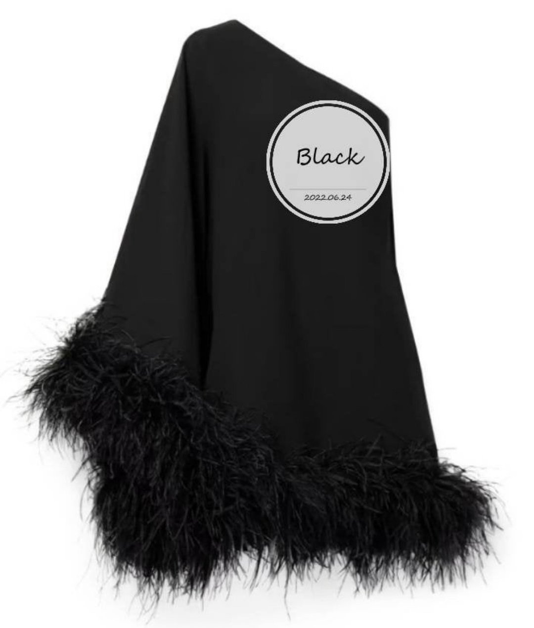 Ostrich feather dress, party dress, new year party - 洋装/连衣裙 - 羽绒 多色