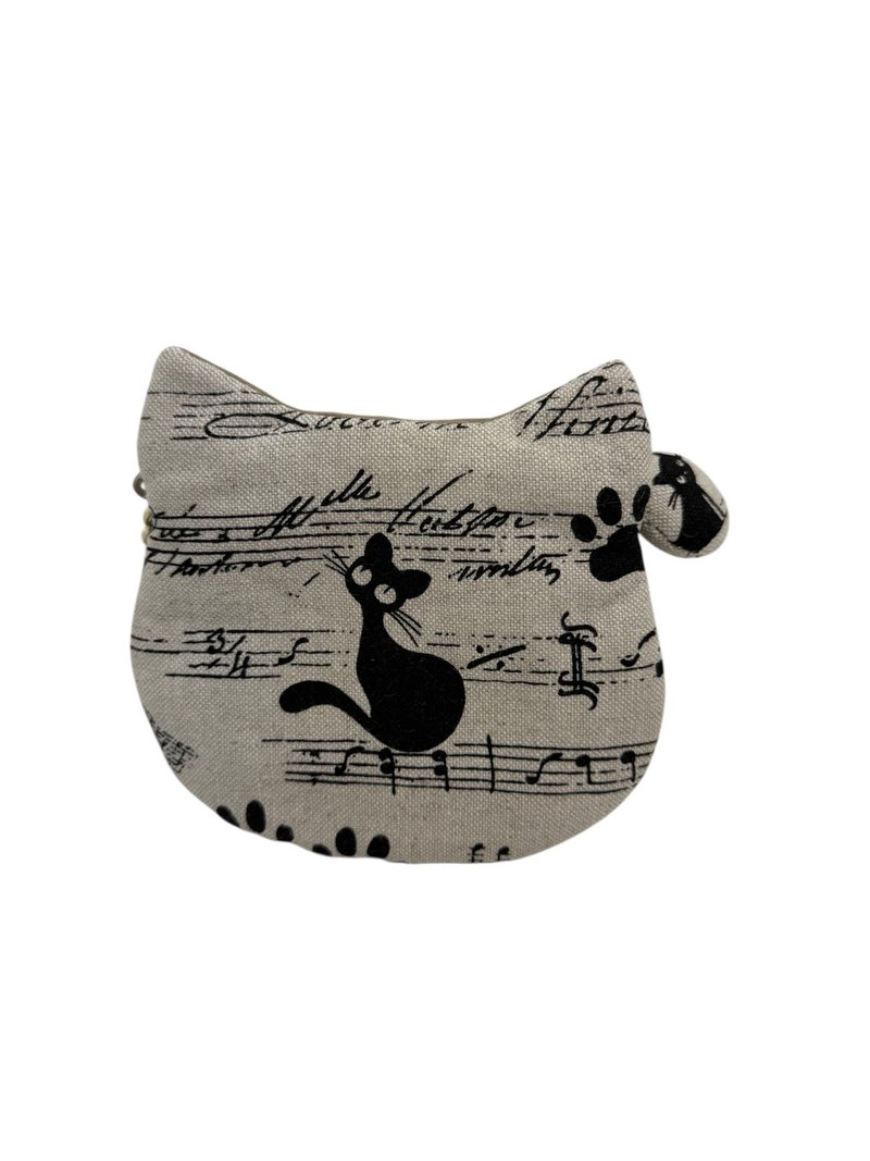 就爱猫-三格零钱包 - 零钱包 - 棉．麻 