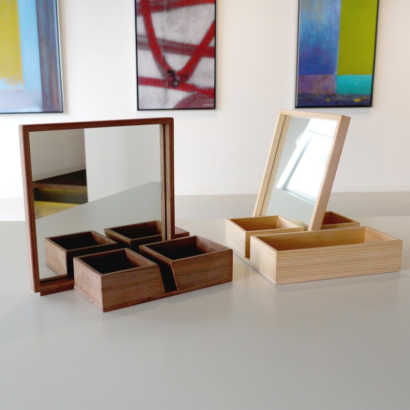 Mirror box / Walnut - 收纳用品 - 木头 咖啡色