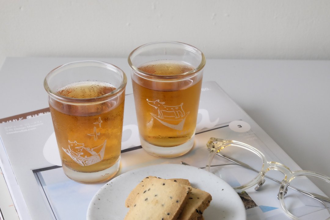 Mr. Cloudy 梦想犬 插画玻璃杯 / 啤酒杯 / 茶杯  限量对杯组 - 茶具/茶杯 - 玻璃 透明