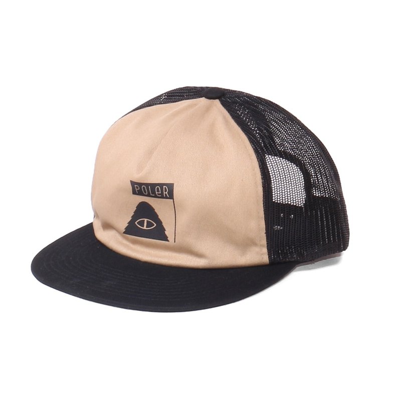POLER SUMMIT TRUCKER 休闲网帽 棒球帽 卡其色 - 帽子 - 其他材质 卡其色