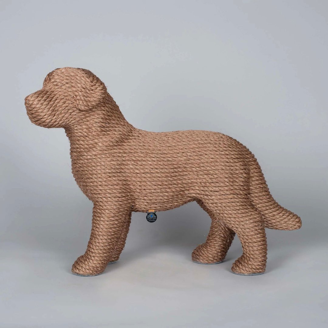 猫狗大战-小狗狗造型猫抓塔(棕色) 约66x16x50cm 限量 - 抓板/跳台 - 棉 咖啡色