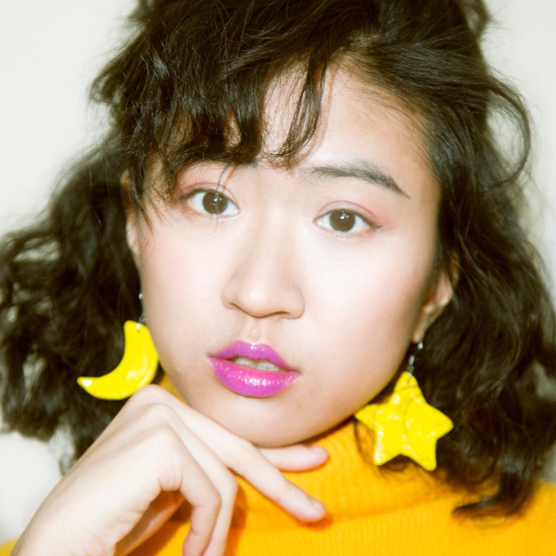 星星月亮陶瓷耳环 - 耳环/耳夹 - 陶 黄色