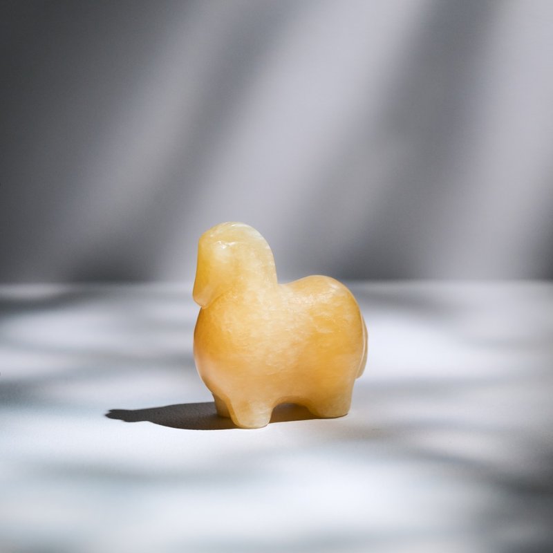 【weborn】马上好运 x 富寓水晶马 (金冻石) - 摆饰 - 水晶 