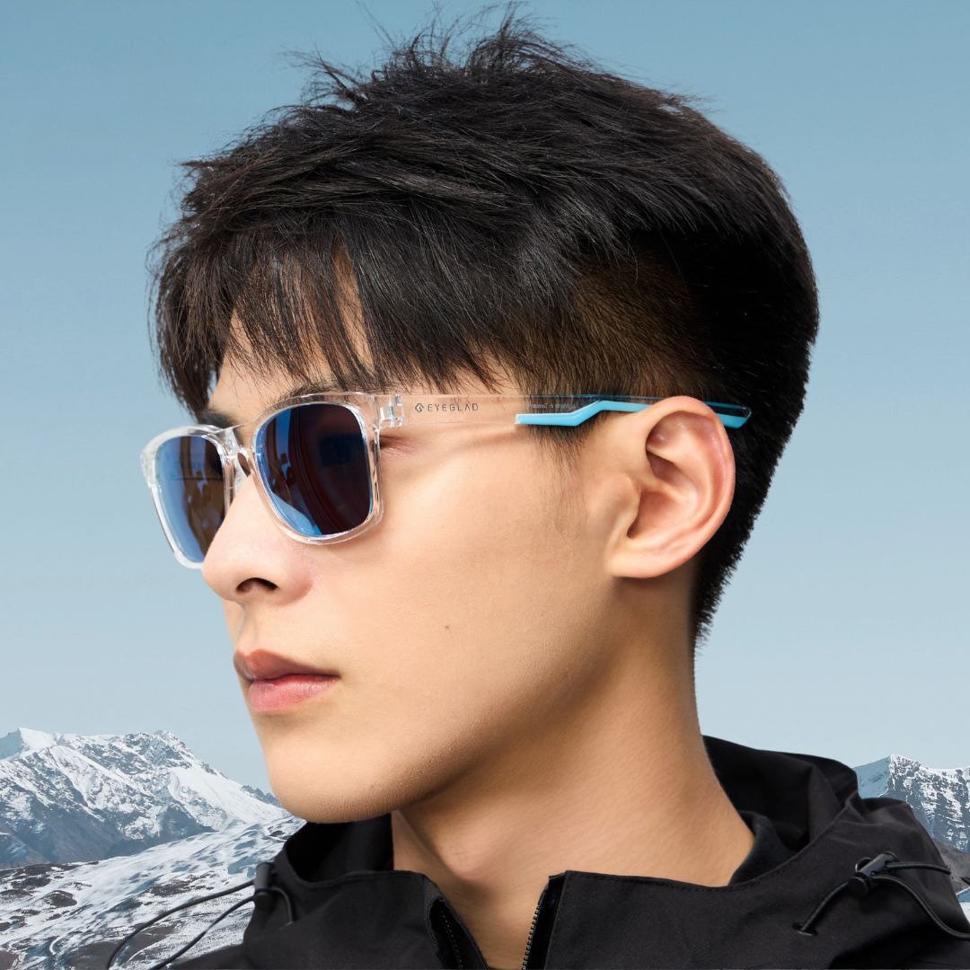 SunWave 休闲偏光太阳眼镜 | UV400 波光蓝 - 自行车/周边 - 塑料 