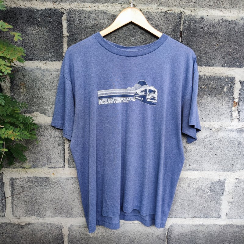 Vintage 2004 Dave Matthews Band Summer Tour Band T-Shirt - 男装上衣/T 恤 - 棉．麻 蓝色