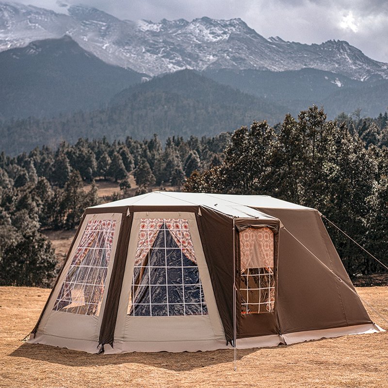 【HOTR】D.house M 复古轻奢帐篷/户外野营/加厚防雨/露营装备 - 露营用品 - 其他材质 咖啡色