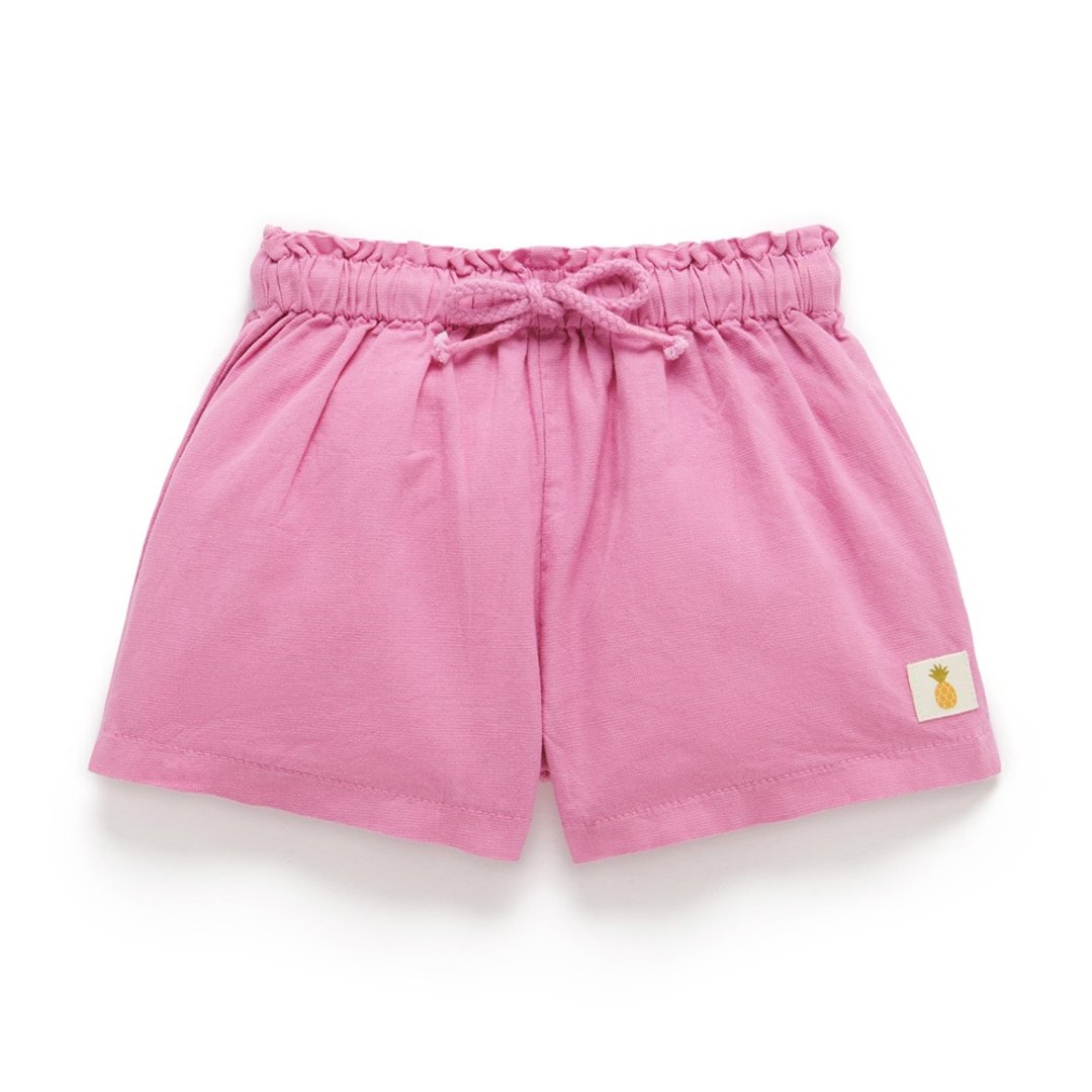 澳洲Purebaby有机棉女童装短裤12M-4T 粉红 - 童装裤 - 棉 