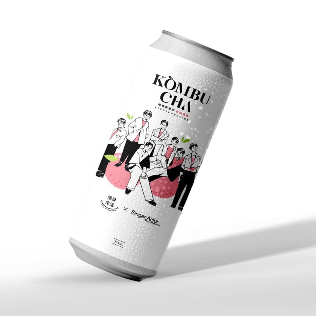 Best Love联名手绘款|顺畅康普茶-经典荔枝风味 6入组 - 健康/养生 - 浓缩/萃取物 