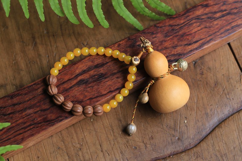 壹染指香品 | 原创设计手工 | 天然小葫芦 | 文玩香品 | 现货 - 手链/手环 - 植物．花 