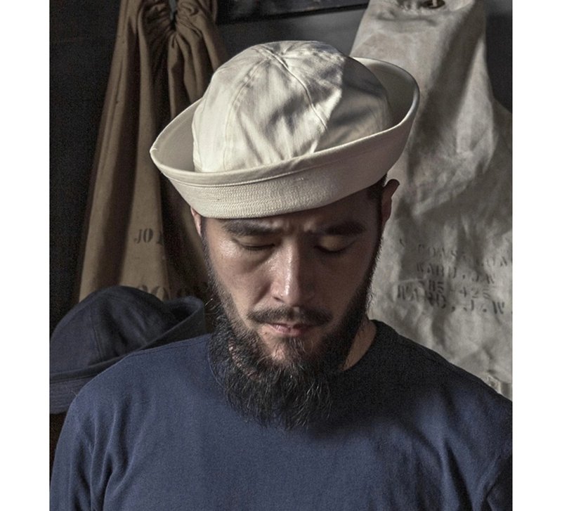 BRONSON 海军水手帽 渔夫帽 盆帽 纯棉 户外遮阳 USN DIXIE CUP - 帽子 - 棉．麻 