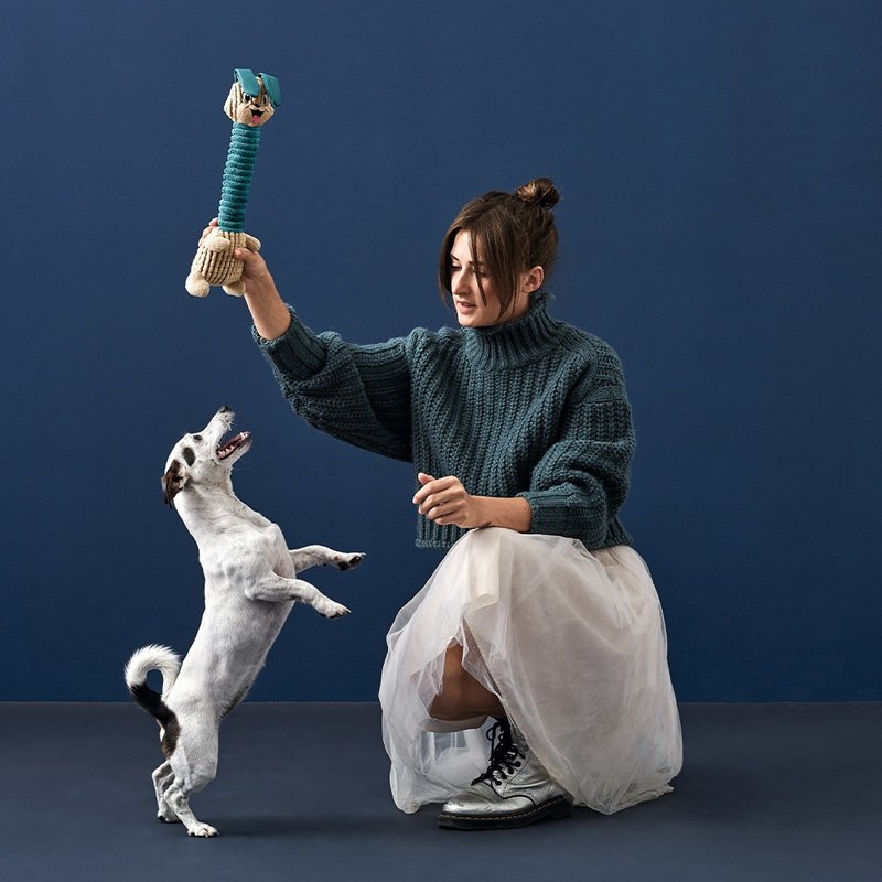 【HUNTER 恒特】长颈兔跳耳玩具 (共2色) 狗狗玩具 - 玩具 - 聚酯纤维 多色