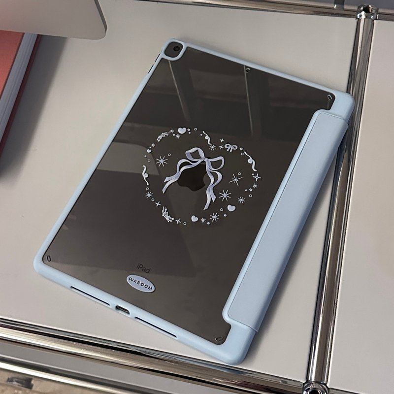Heart Symbol 多折式防撞框iPad 保护套 - 平板/电脑保护壳 - 塑料 蓝色
