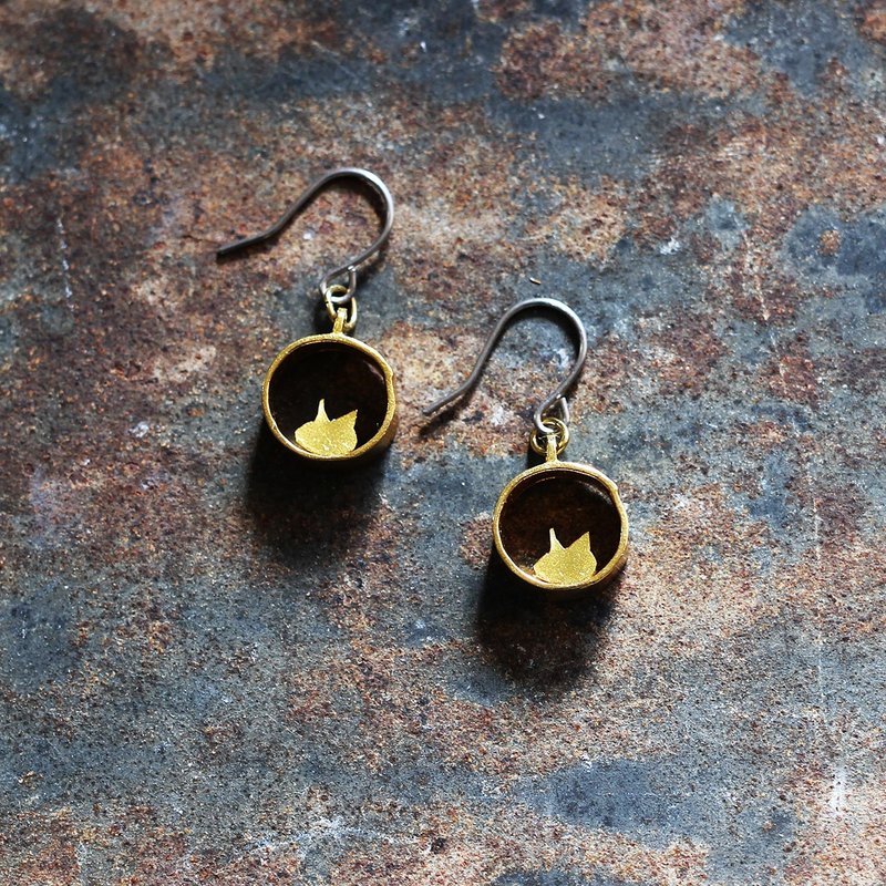 ぬぴのかお|ピアス|イヤリング|P486 - 耳环/耳夹 - 其他金属 金色