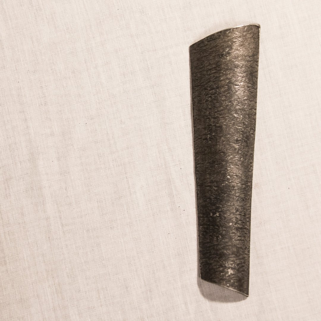手工锻敲复古纯锡茶则 (不附黄铜茶针与茶枕) - 茶具/茶杯 - 其他金属 灰色