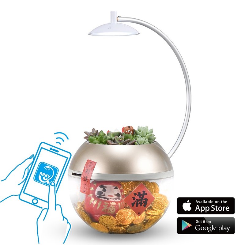 香草与宝 智能版 Herb&Rich Connect. - 植栽/盆栽 - 其他材质 金色