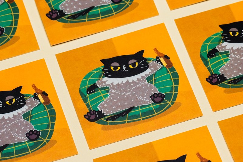 Veg out / 耍废  明信片 - 卡片/明信片 - 纸 